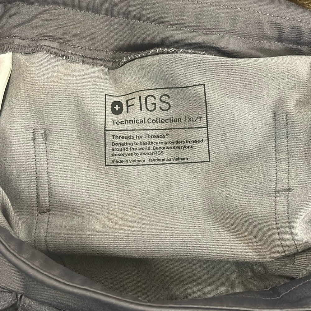 High Waisted Figs Zamora Scrub Pant XL/T Graphite - Picture 2 of 11
